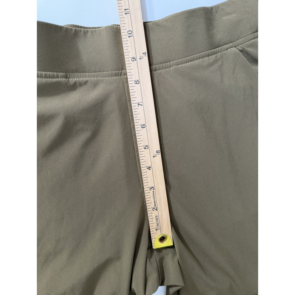 Athleta Brooklyn Ankle Pants Olive Green Lightweight Pockets Stretch Size 8 - Picture 4 of 14